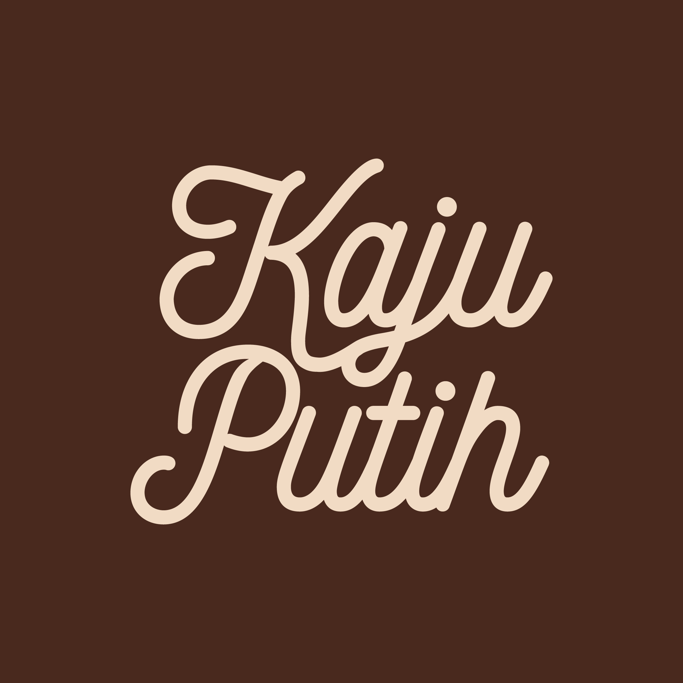 Concept huisstijl voor de stichting Kaju Putih